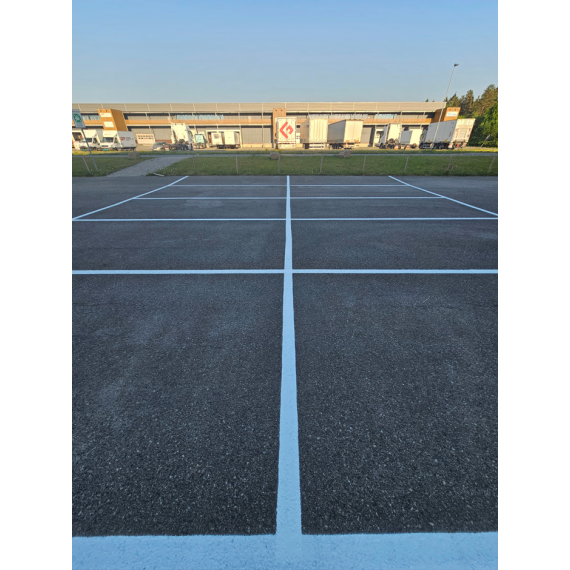 Merkemaling hvit 5-10cm linjebredde
