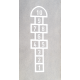 Paradis 1-10 inkl tall 350x60cm hvit