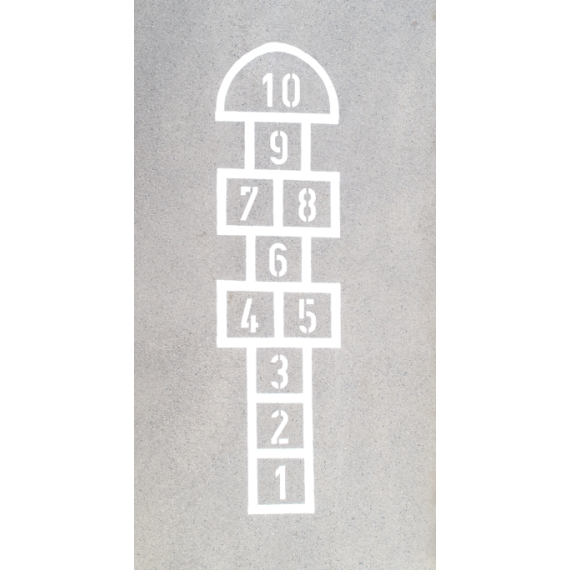 Paradis 1-10 inkl tall 350x60cm hvit