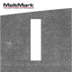 Montert Linje 25x100cm hvit