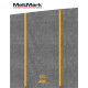Montert Tall/bokstaver 20cm gul