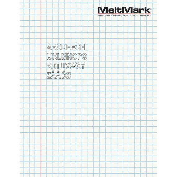 Montert Tall/bokstaver 20cm gul