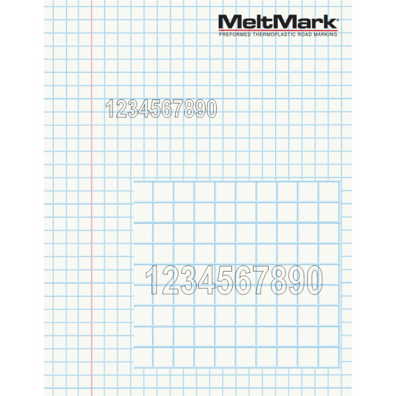 Montert Tall/bokstaver 30cm gul