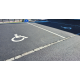 Montert HC symbol 100cm hvit