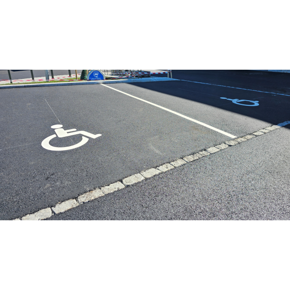 Montert HC symbol 100cm hvit