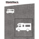Montert Bobil symbol 100x183cm hvit