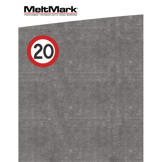Montert Hastighet 20 Ø120cm hvit/svart/rød