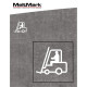 Montert Truck symbol 80x90cm hvit