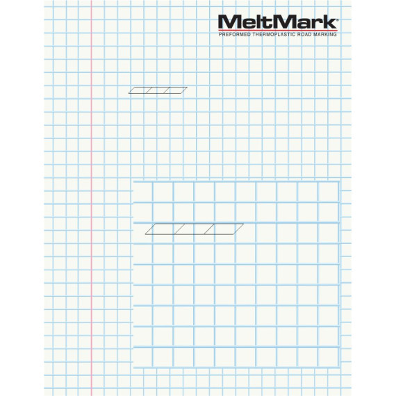 Montert Farelinje 10x85cm gul/svart