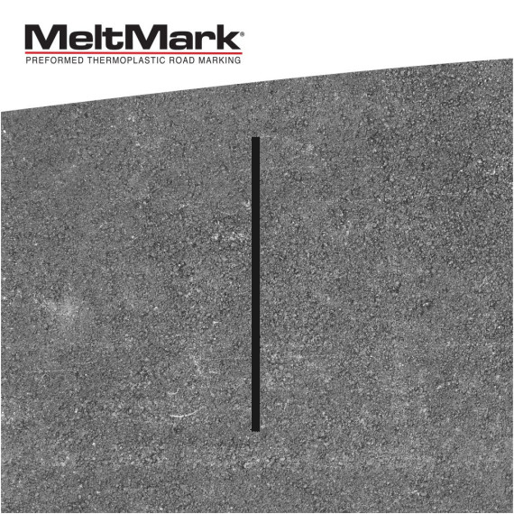 Montert Linje 3x100cm sort