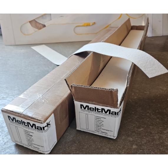 MeltMark Linje 10x100cm hvit