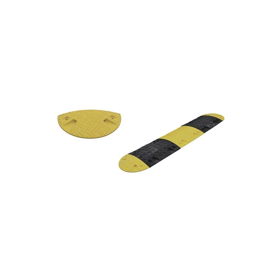 Fartshump - Gul endestykke for 10 km/t, 21,5x43x6cm