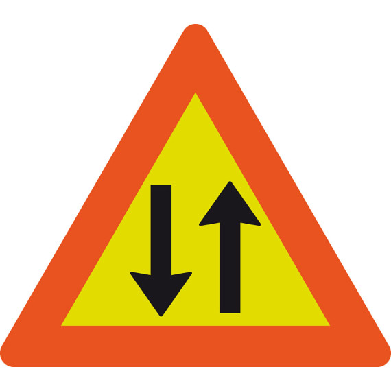 Skilt 148 "Møtende trafikk" MS FGG