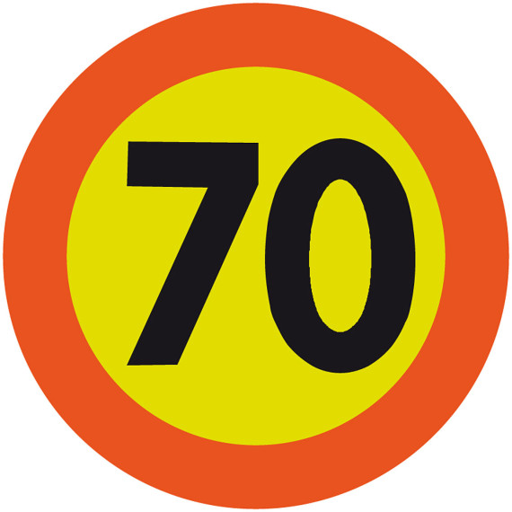 Skilt 362.70 "Fartsgrense (70)" MS FGG