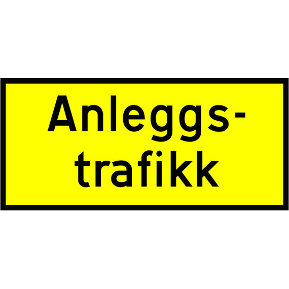 Skilt 808.713 "Anleggstrafikk" MS FGG