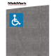 MeltMark HC symbol 150cm hvit/blå