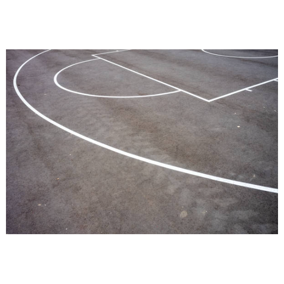 Basketballbane konkurransemål, hvit
