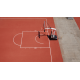 Basketballbane treningsbane, hvit