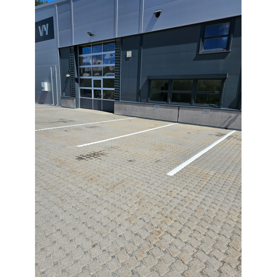 Vegmerkemaling hvit 10cm linjebredde
