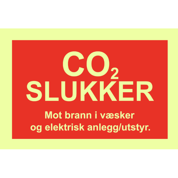 Brannskilt – CO2-slukker