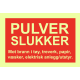 Brannskilt - pulverslukker