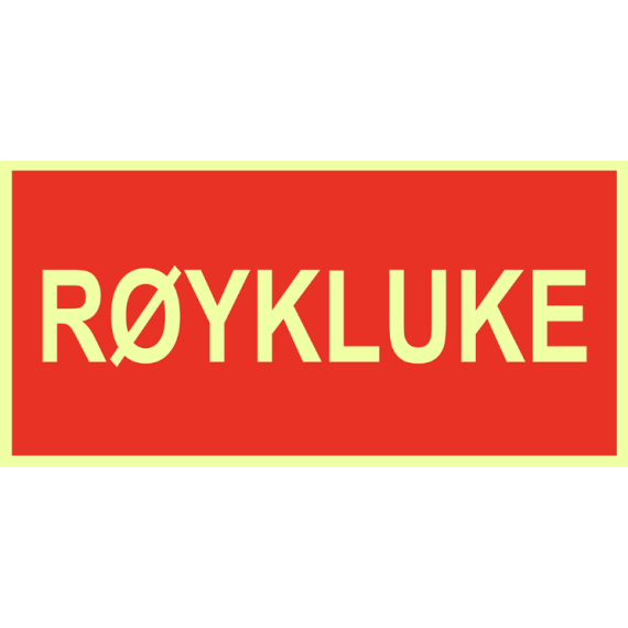 Brannskilt – røykluke