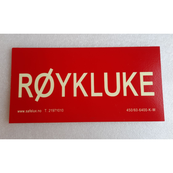 Brannskilt – røykluke