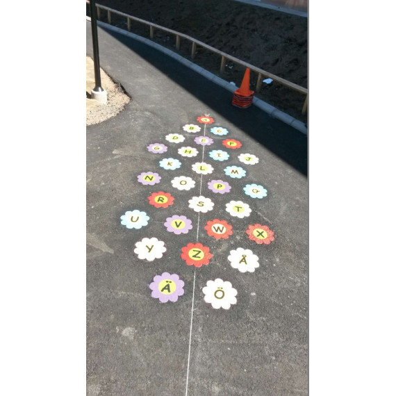 MeltMark Blomster alfabet Ø30cm