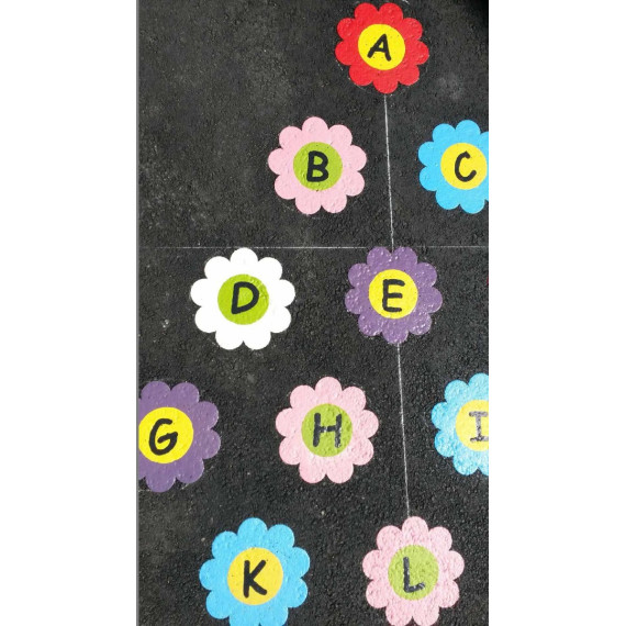 MeltMark Blomster alfabet Ø30cm