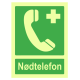 Nødskilt – nødtelefon