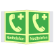 Nødskilt – nødtelefon plogskilt