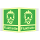 Nødskilt – flukthette plogskilt