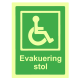 Nødskilt – evakueringsstol