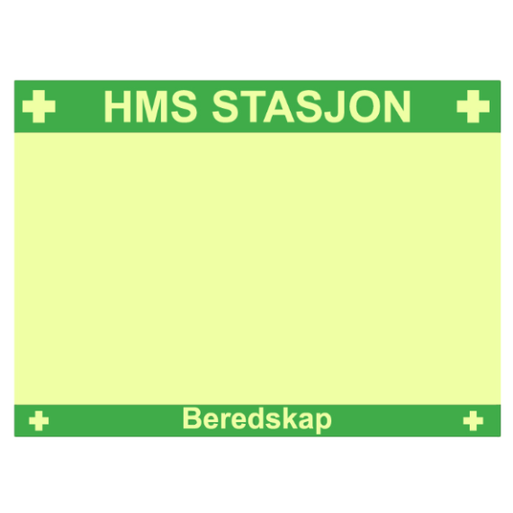 Nødskilt – Tavle HMS-stasjon