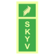 Rømningsveiskilt – Skyv på dør