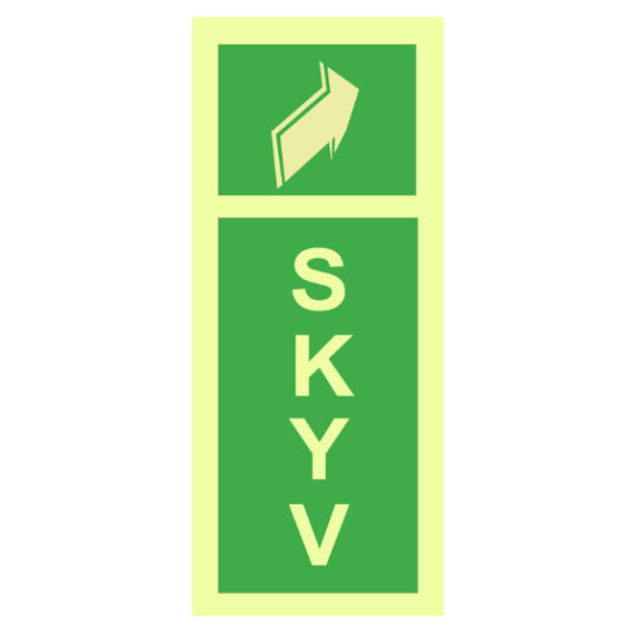 Rømningsveiskilt – Skyv på dør