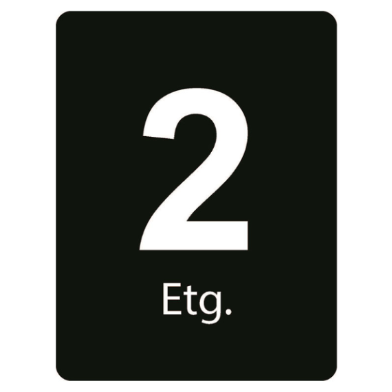 Taktile skilt – Etasje skilt