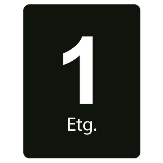 Taktile skilt – Etasje skilt