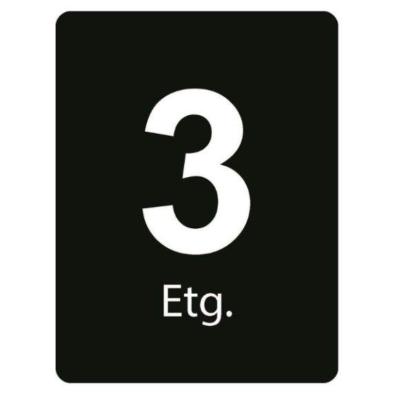Taktile skilt – Etasje skilt