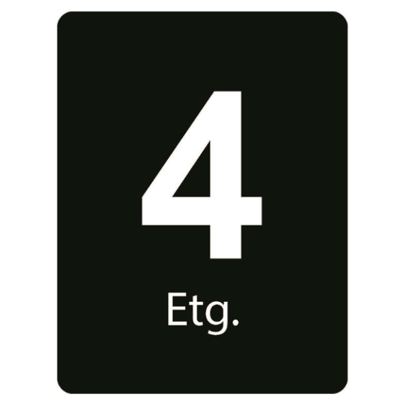 Taktile skilt – Etasje skilt