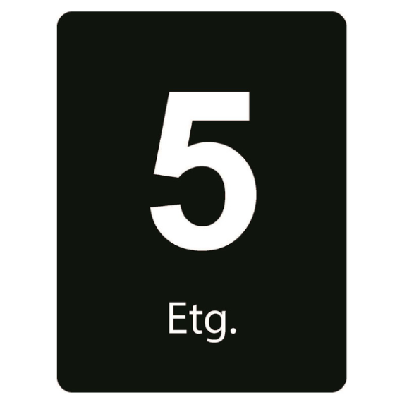 Taktile skilt – Etasje skilt