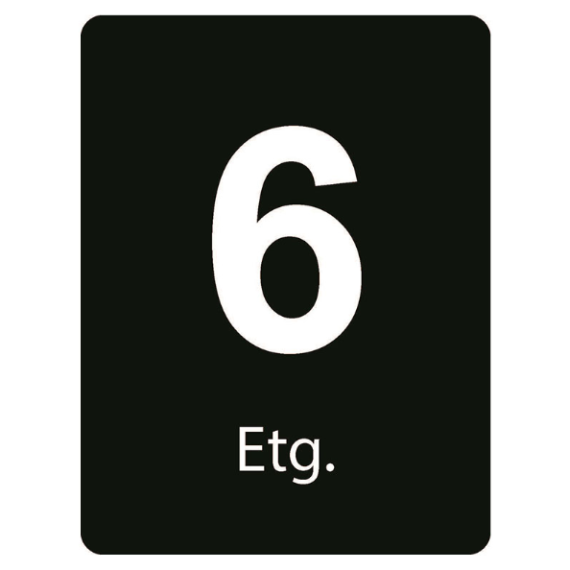 Taktile skilt – Etasje skilt
