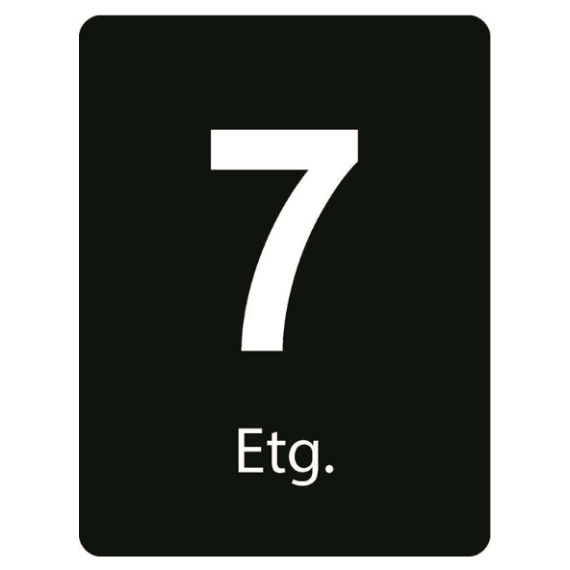Taktile skilt – Etasje skilt