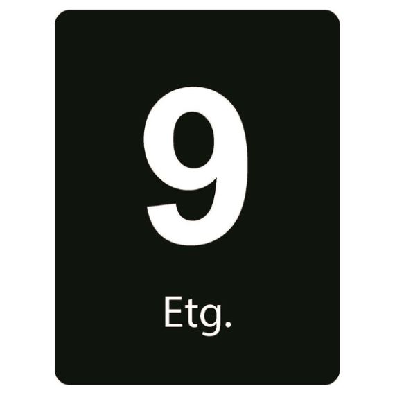 Taktile skilt – Etasje skilt