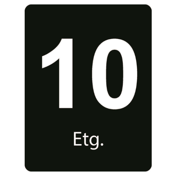 Taktile skilt – Etasje skilt