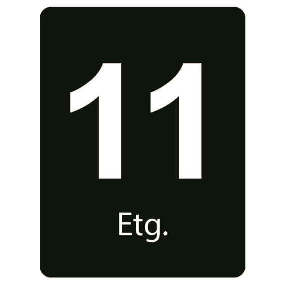 Taktile skilt – Etasje skilt