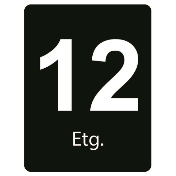Taktile skilt – Etasje skilt