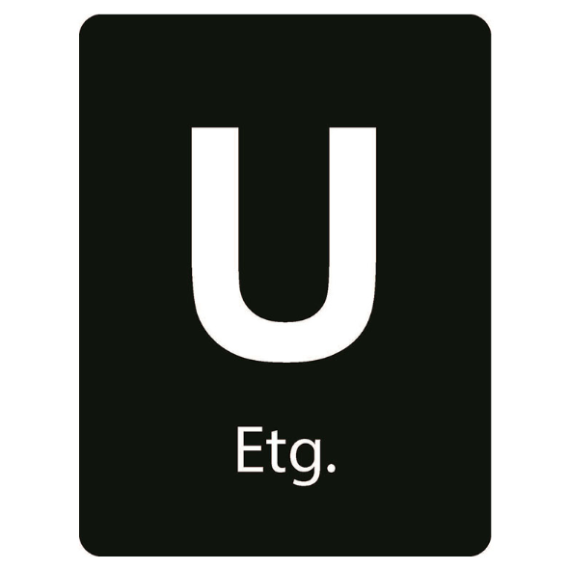 Taktile skilt – Etasje skilt