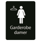 Taktile skilt – Garderobe damer