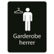 Taktile skilt – Garderobe herrer